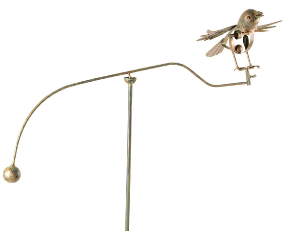 Garden Balancer, Birdie The Singing Bird Balancer 47X28 In