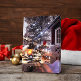 Table-top canvas picture with LED & optical fiber