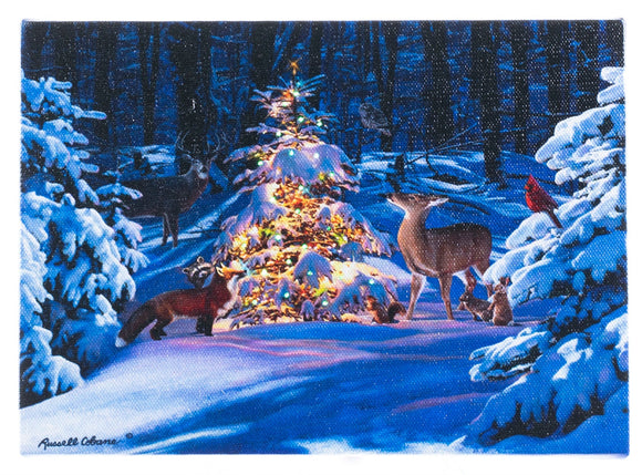 Lighted Canvas Tabletop Print, Winter Magic 6x8 IN