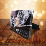 Table-top canvas picture with LED & optical fiber Christmas gift
