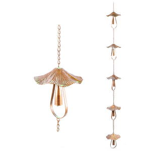 Garden Decor, MUSHROOM RAIN CHAIN 1.5x5.5x70 IN