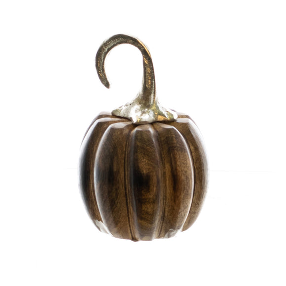 Fall Decor, PUMPKIN LONG STEM 2.8x2.8x3.9 IN