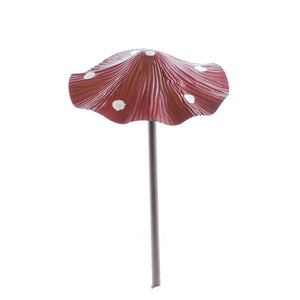 Mushroom Stake Red with Dots 5.5x5.5x11.75 IN