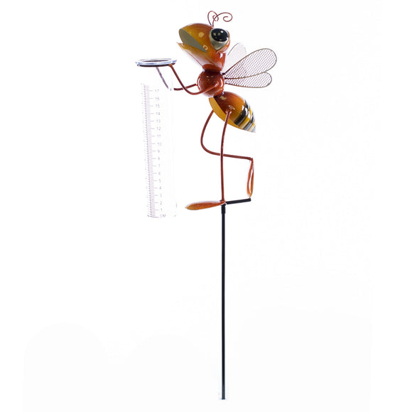 Bumble the Bee Rain Gauge 3.74x7.09x38.58 IN