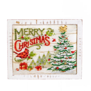 Christmas Decor, MERRY CHRISTMAS TABLE TOP 1x7x7 IN