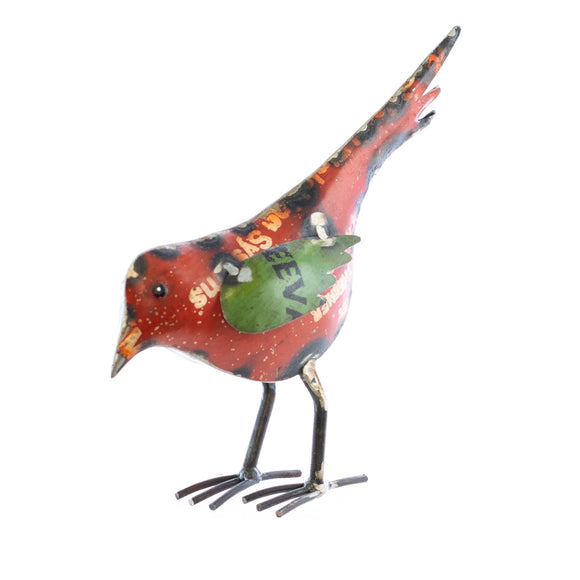 Everyday Home Decor, BABBLE THE BIRD RECLAIMED METAL 2.8x7x7.3 IN