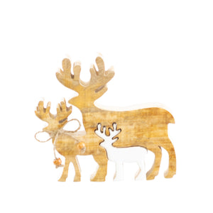 Christmas Decor, TRIPLE DEER CUT OUT 1x6.1x6.3 IN