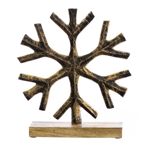 Christmas Decor, ALUMINUM SNOWFLAKE LG 2x8.5x10 IN