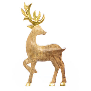 Christmas Decor, MANGO DEER LG 1x6x11 IN