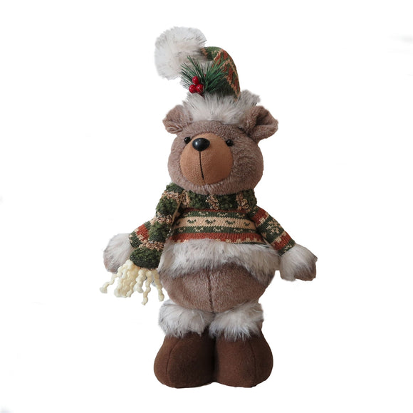 Christmas Plush, STANDING BEAR 4x7.5x13 inch