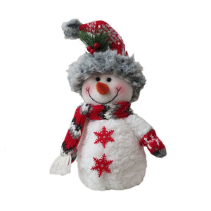 Christmas Plush, SNOWMAN TABLETOP 4x5.5x10 inch