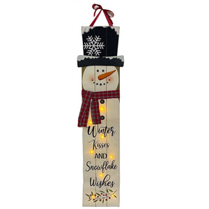 Christmas Decor, CANVAS LGHT BANNER 11.8x46.5 IN