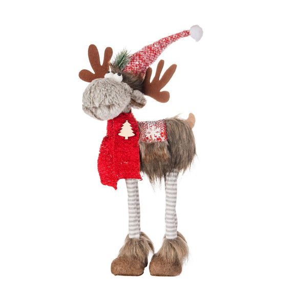 Christmas Plush, MONTY THE MOOSE LG 5.1x12.6x30.7 inch