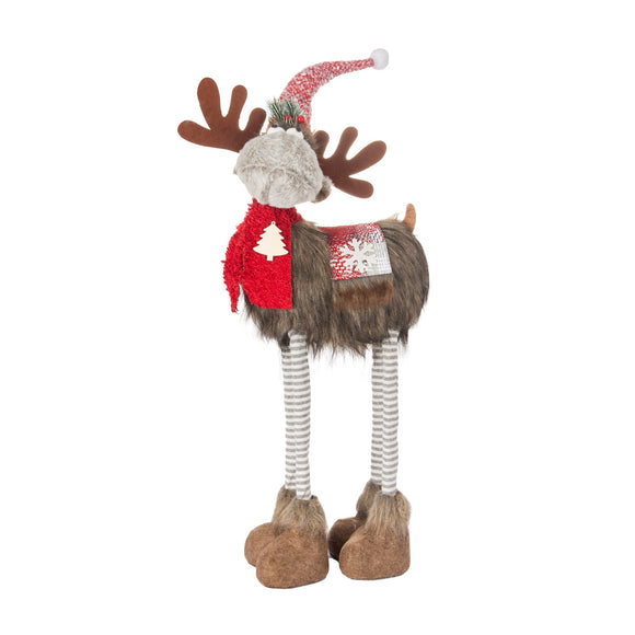 Christmas Plush, MONTY THE MOOSE SM 3.9x8.7x19.7 inch