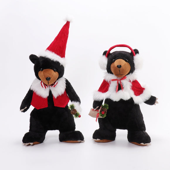 Christmas Plush, BAXTER THE BEAR STANDING (2) 5.9x8.7x21.3 IN