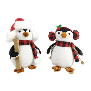 Christmas Plush, PATRICK THE PENGUIN (2) 5.1x6.3x9.4 IN