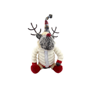 Christmas Plush, DUKE THE DEER SHORT LEG SITTING 4.7x5.5x12.6 IN