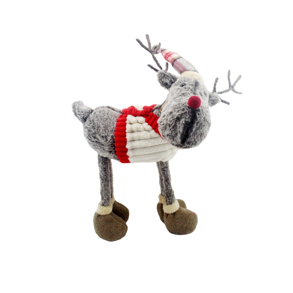 Christmas Plush, DUKE THE DEER STANDING 4 LEG 6.3x9.8x23.6 IN