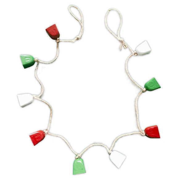 Christmas Decor, BELL GARLAND 1.6x1.6x59 IN