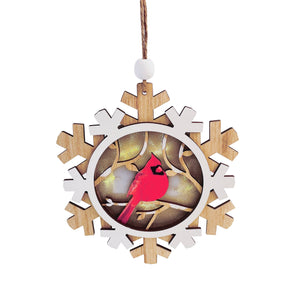 Christmas Ornaments, CARDINAL ORNAMENT LIGHT 0.8x5.3x5.9 IN