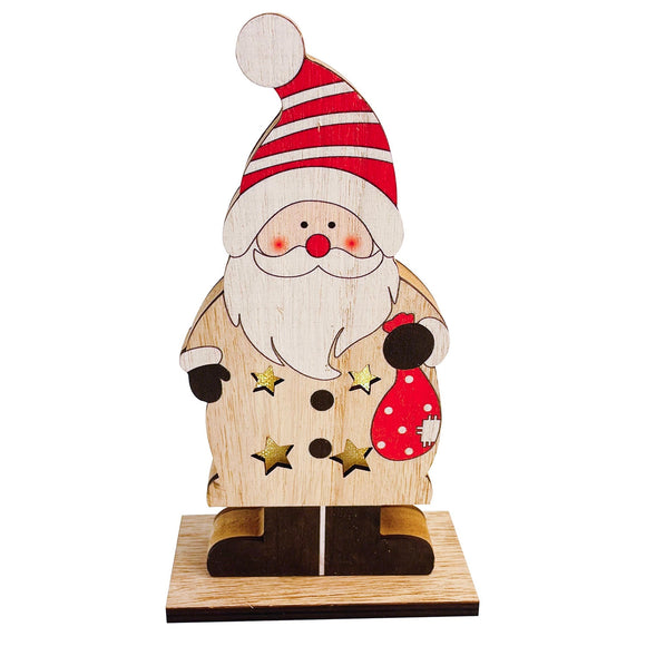 Christmas Decor, Standing Santa Light 2X4X7.3 In