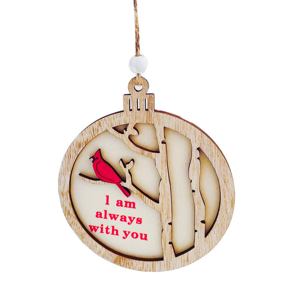 Christmas Ornaments, CARDINAL ORNAMENT 0.2x3.9x4.7 IN