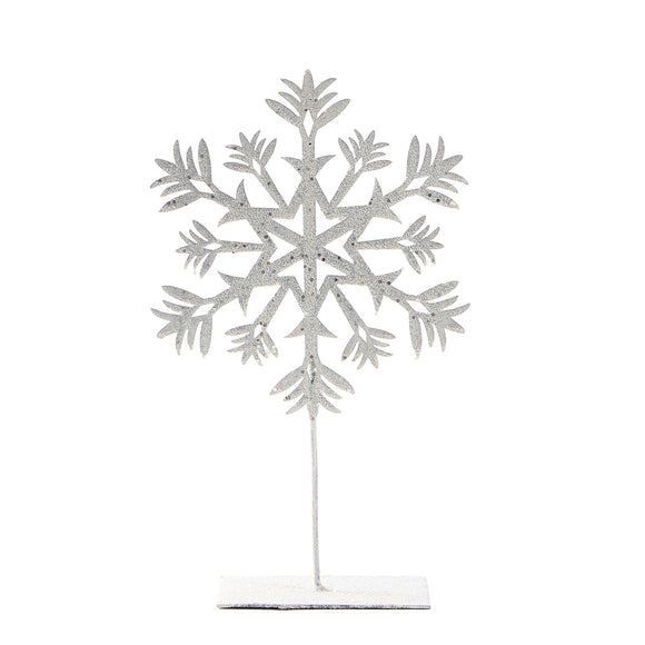 Christmas Decor, Metal Snowflake Lg 3.2X10X15.2 In