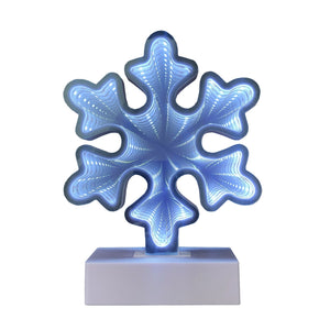 Christmas Home Decor, INFINITY SNOWFLAKE LIGHT 1.2x4.9x7.1 IN