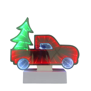 Christmas Home Decor, INFINITY RED TRUCK LIGHT 1.2x4.9x7.1 IN