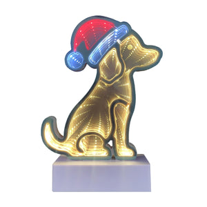 Christmas Home Decor, INFINITY DOG LIGHT 1.2x4.9x7.1 IN