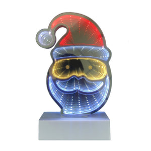 Christmas Home Decor, INFINITY SANTA LIGHT 1.2x4.9x7.1 IN