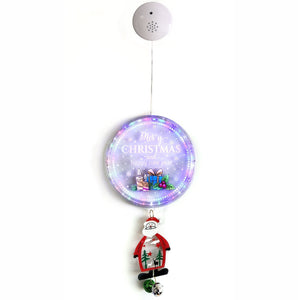 Christmas Home Decor, MUSICAL LIGHT SANTA 7.5x7.5x25.2 IN