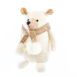 Christmas Plush, BARNIE THE BEAR 4.7x6.3x8.3 IN