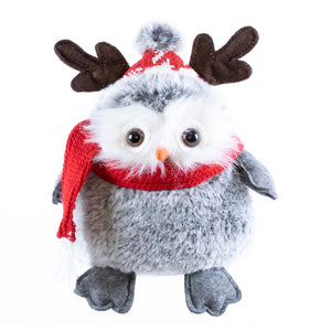 Christmas Plush, WISELY THE OWL 4.7x6.7x8.7 IN