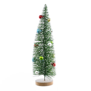 Christmas Decor, TREE with  ORNAMENTS LG 4.4x4.4x16 IN