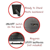 Table-top canvas picture with LED & optical fiber Christmas gift