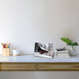 Table-top canvas picture with optical fiber lights，best  Christmas gift