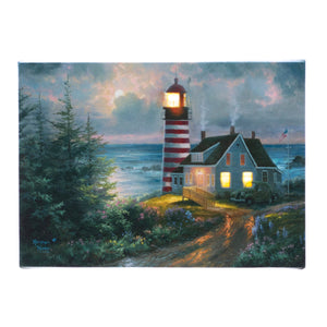 LED Tabletop Canvas Art 8"x6" Wall Decor Light up Picture 6H Timer,  YOU LIGHT UP MY LIFE