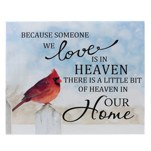 LED Lighted Canvas Wall Art, Home Decor Light up Picture with Timer, LOVE HEAVEN