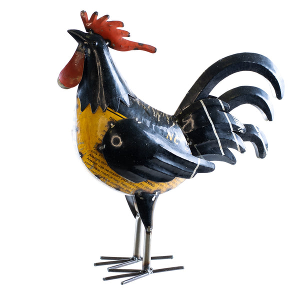 Everyday Home Decor, Galvanized-RANDY THE ROOSTER 14.25x5.5x16.25 inch