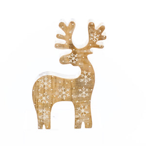 Christmas Decor, Wood Art-WD DEER 1.5x4x7 inch