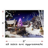 Table-top canvas picture with LED & optical fiber，best  Christmas gift