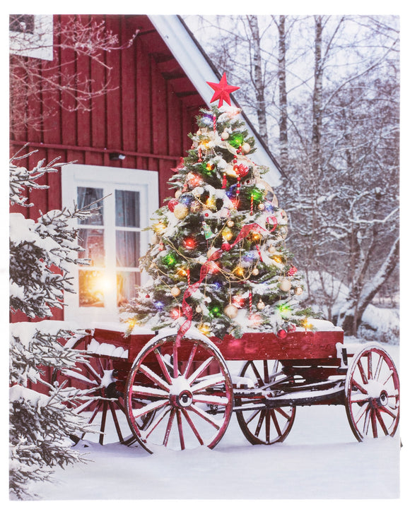 Lighted Canvas wall plaque ,Christmas pictures , best christmas gift