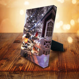 Table-top canvas picture with LED & optical fiber