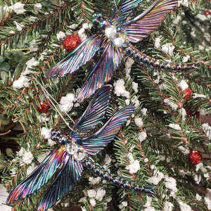 Set of 2 Dragonfly Ornaments